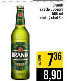 Branik světlé výčepní 500 ml