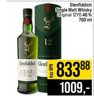 Glenfiddich Single Malt Whisky Original 12YO 40% 700 ml