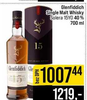Glenfiddich Single Malt Whisky Solera 15YO 40% 700 ml