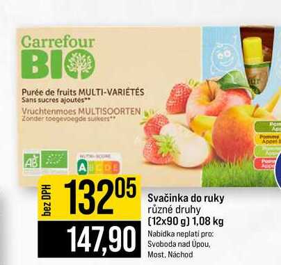Svačinka do ruky různé druhy 12x90 g 1,08 kg
