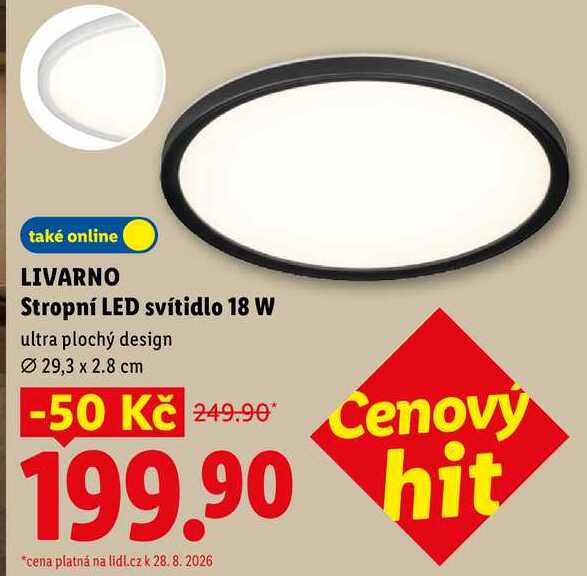 LIVARNO Stropní LED svítidlo 18 W