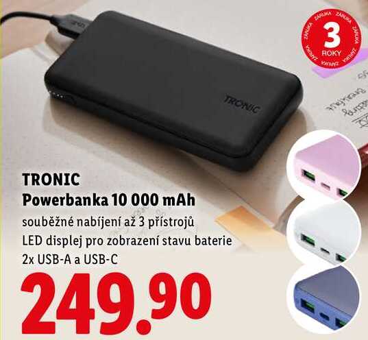 TRONIC Powerbanka 10 000 mAh