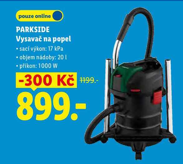 PARKSIDE Vysavač na popel