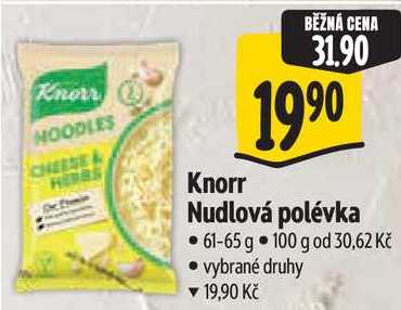 Knorr  Nudlová polévka, 61-65 g 