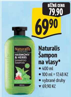 Naturalis Šampon na vlasy, 400 ml Albert