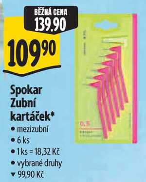 Spokar Zubní kartáček, 6 ks Albert