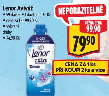 Lenor Aviváž, 59 dávek Albert
