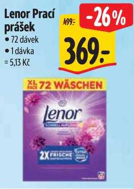 Lenor Prací prášek, 72 dávek Albert