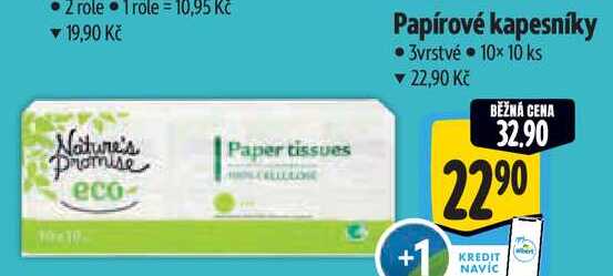Papírové kapesníky, 10x 10 ks Albert