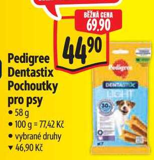 Pedigree Dentastix Pochoutky pro psy, 58 g