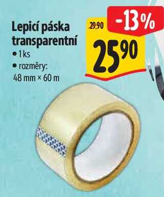 Lepicí páska transparentní