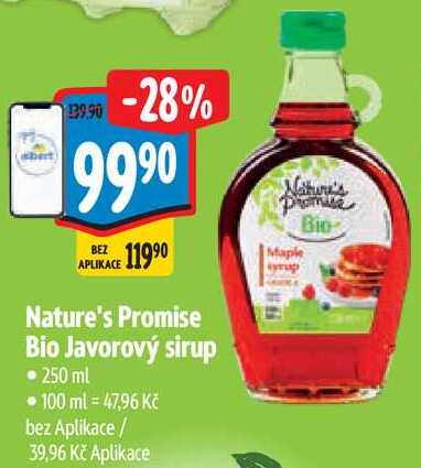 Nature's Promise Bio Javorový sirup, 250 ml