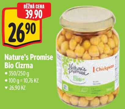 Nature's Promise Bio Cizrna, 350/250 g