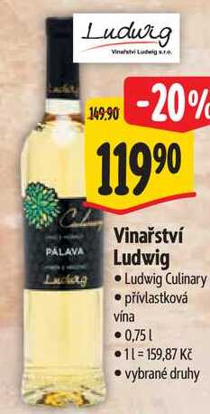 Vinařství Ludwig, 0,75 l