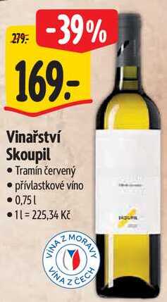 Vinařství Skoupil, 0,75 l