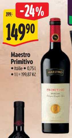 Maestro Primitivo, 0,75 l