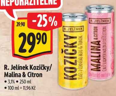 R. Jelínek Kozičky/Malina & Citron, 250 ml