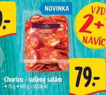 Chorizo - sušený salám, 70 g