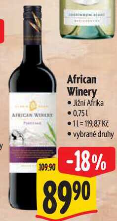 African Winery, 0,75 l