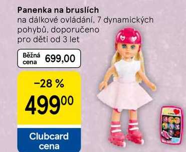 Panenka na bruslích na dálkové ovládání, 7 dynamických pohybů 
