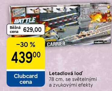 Letadlová loď 78 cm, se světelnými a zvukovými efekty Tesco