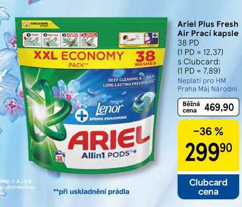 Ariel Plus Fresh Air Prací kapsle, 38 PD