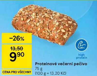 Proteinové večerní pečivo, 75 g