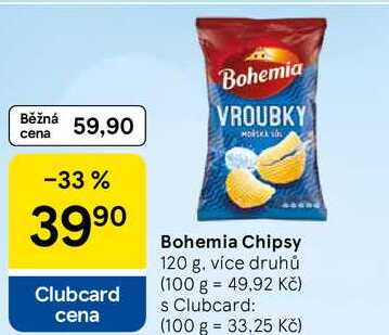 Bohemia Chipsy, 120 g