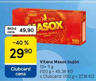 Vitana Masox bujón, 10x 11 g  