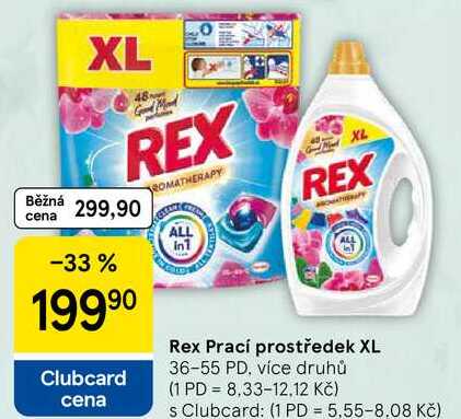 Rex Prací prostředek XL, 36-55 PD Tesco