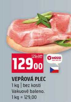 VEPŘOVÁ PLEC 1 kg bez kosti