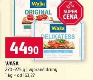 WASA 270-275 g vybrané druhy 