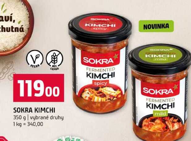 SOKRA KIMCHI 350 g vybrané druhy