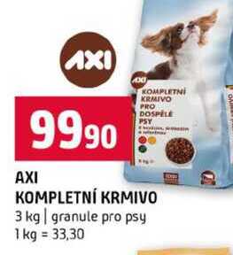 AXI KOMPLETNÍ KRMIVO 3 kg granule pro psy