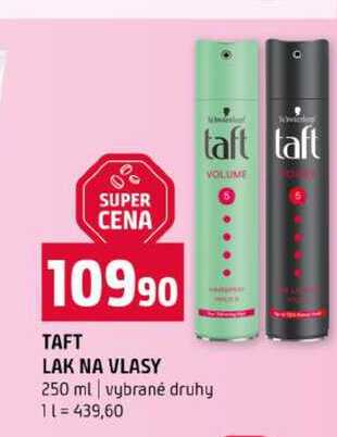 TAFT LAK NA VLASY 250 ml vybrané druhy