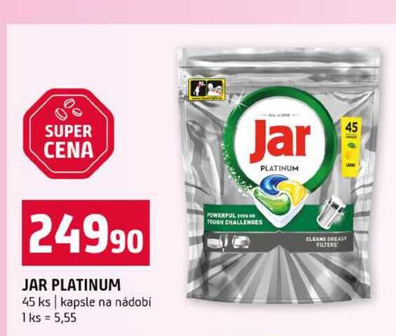 JAR PLATINUM 45 ks kapsle na nádobí