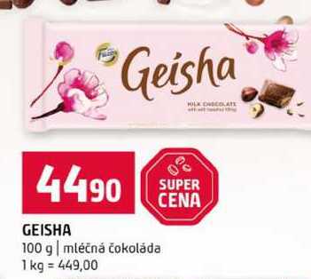 GEISHA 100 g mléčná čokoláda