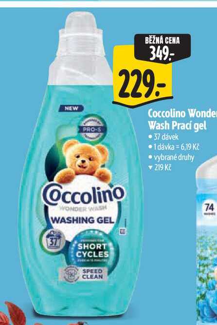 Coccolino Wonder Wash Prací gel  37 dávek Albert