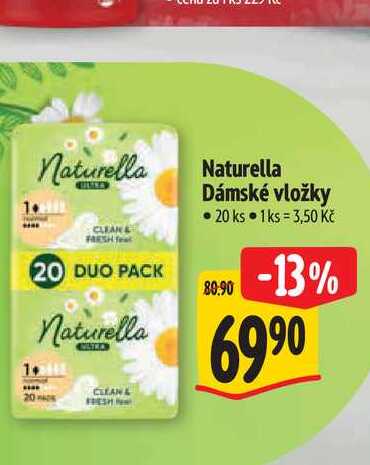  Naturella Dámské vložky 20 ks  