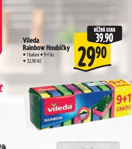 Vileda Rainbow Houbičky 9+1ks Albert