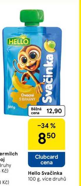 HELLO Svačinka, 100 g Tesco