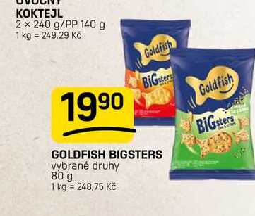 GOLDFISH BIGSTERS vybrané druhy 80 g