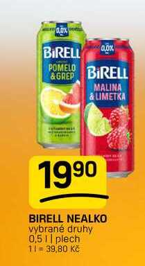 BIRELL NEALKO vybrané druhy 0,51 plech