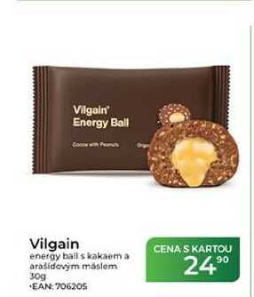 Vilgain energy ball s kakaem a arašídovým máslem 50g