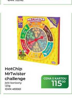 HotChip MrTwister challenge želé bonbony 120g