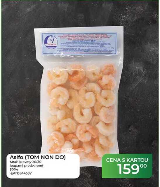 Asifo (TOM NON DO) Mraž. krevety 26/30 loupané předvařené 500g