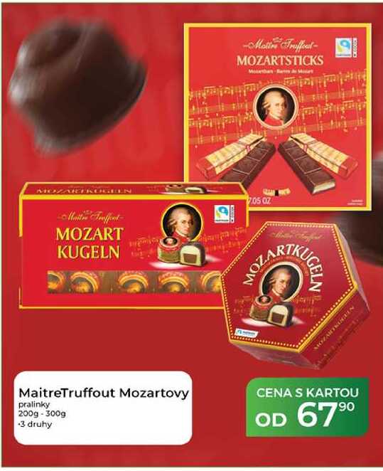 MaitreTruffout Mozartovy pralinky 200g-300g