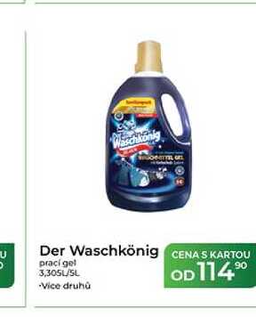 Der Waschkönig prací gel 3,305L/5L