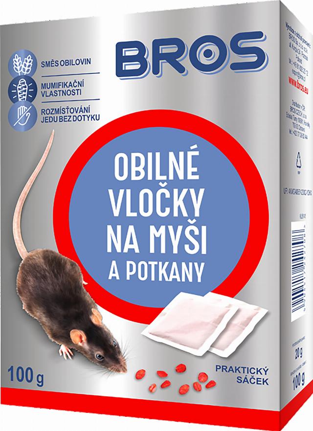 BROS obilné vločky na myši 5x20g