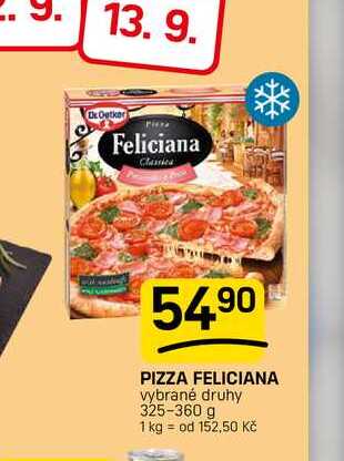 PIZZA FELICIANA vybrané druhy 325-360 g